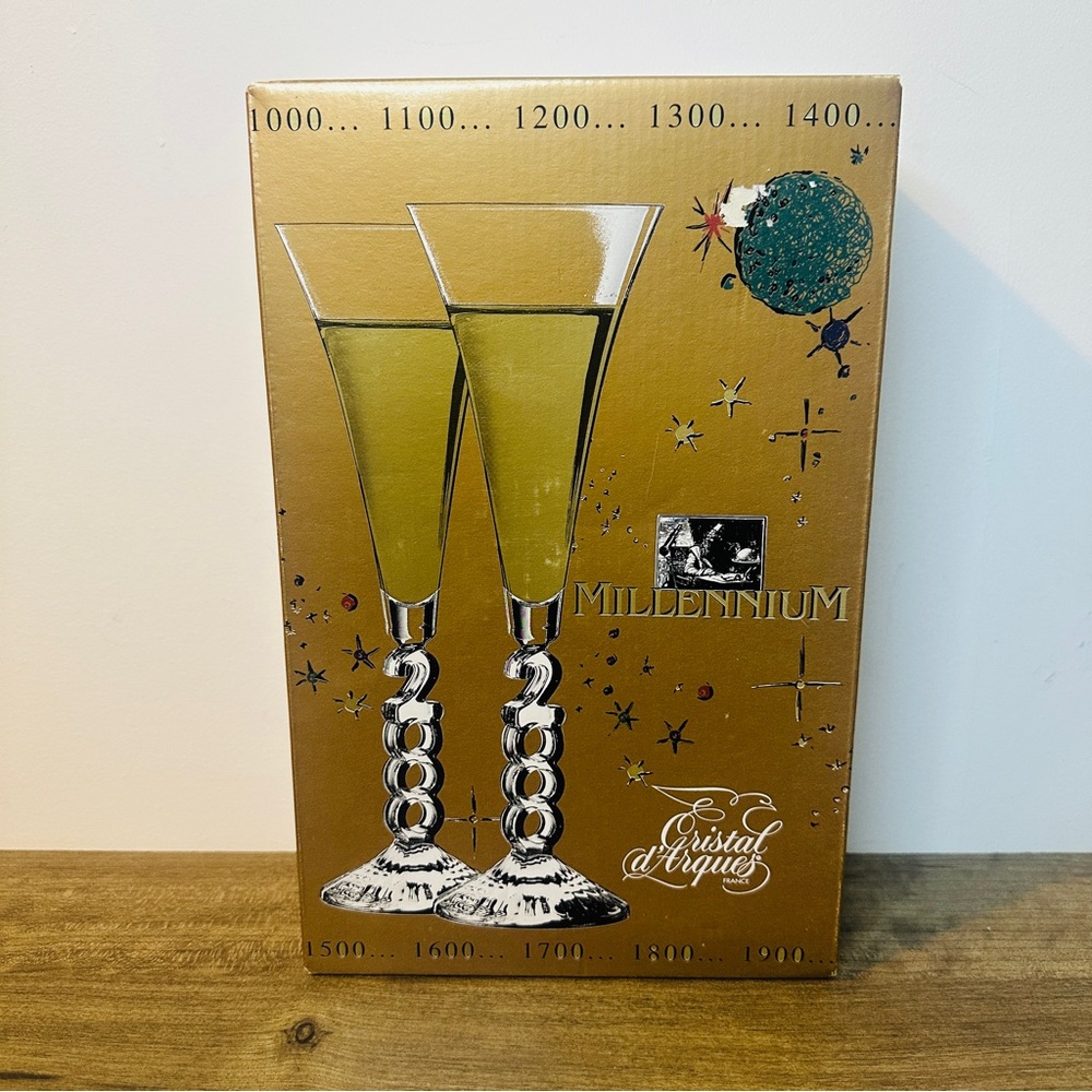Cristal d'Arques Millennium Champagne Flutes